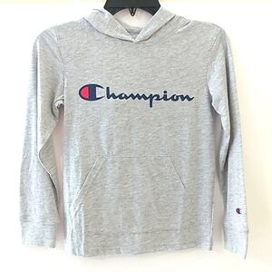 CHAMPION GRAY LONG SLEEVE HOODIE - Boys - Size Small -NWT